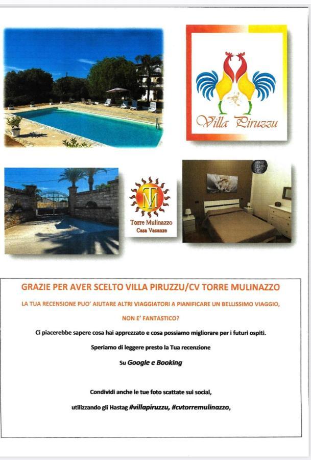 Villa Piruzzu Cv Torre Mulinazzo App P Чинизи Экстерьер фото